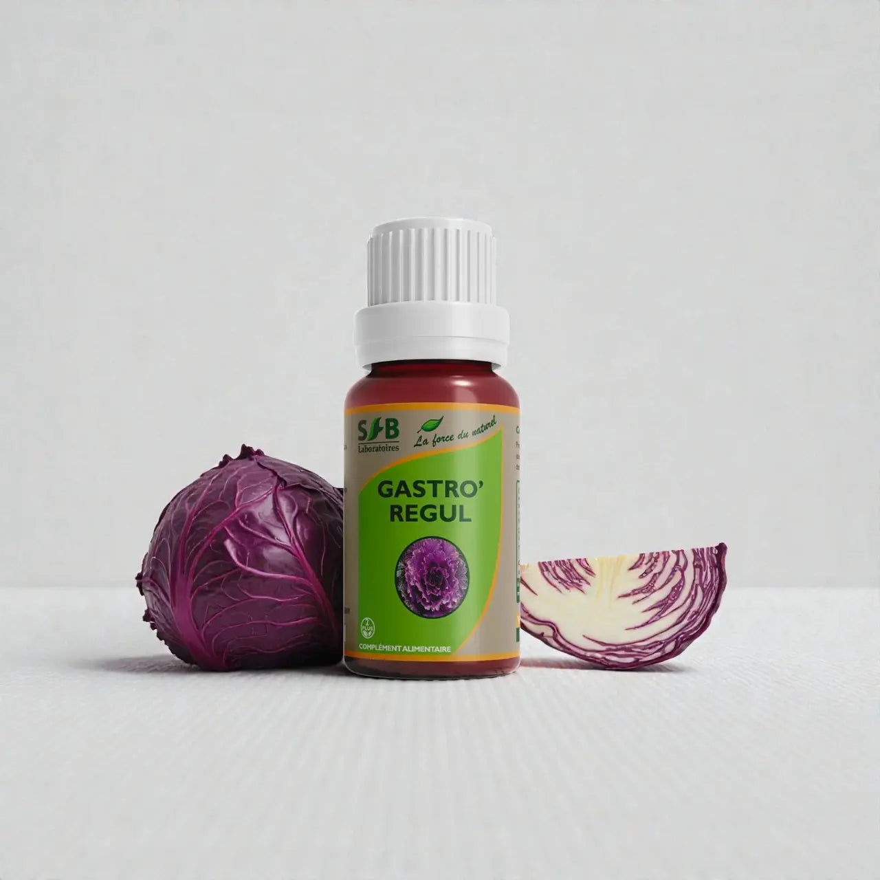 Complément Alimentaire - Vitamine U - Confort Gastrique - Chou rouge - Brassica oleracea - Gastro'Régul