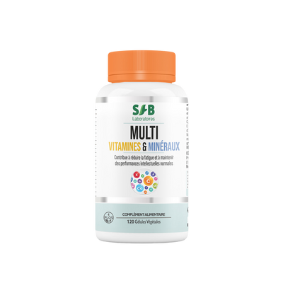 Multivitamines et minéraux en gélule - 120 gélules