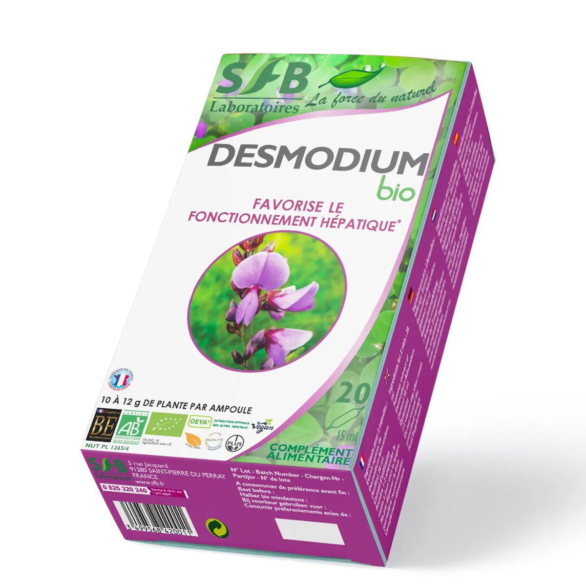 Desmodium Fort bio - Ampoules SFB Laboratoires