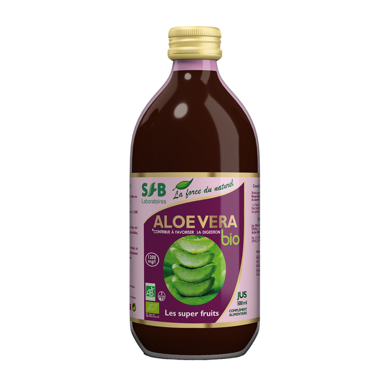 Jus Aloe Vera Bio super concentré - 500 ml