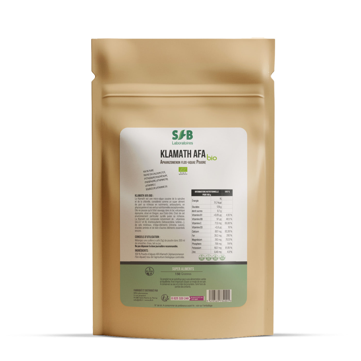 Klamath bio - Poudre - 150 g