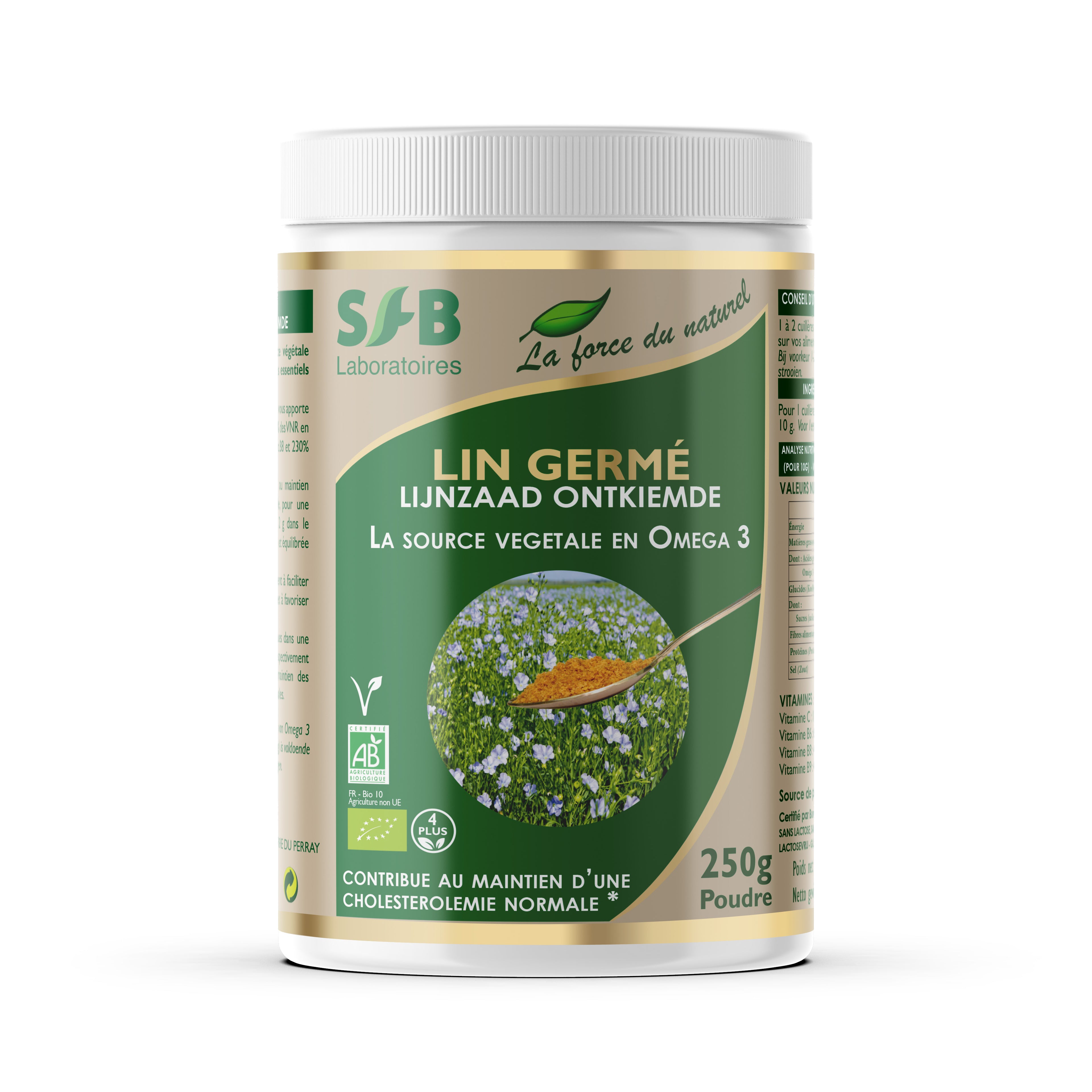 Lin germé bio poudre