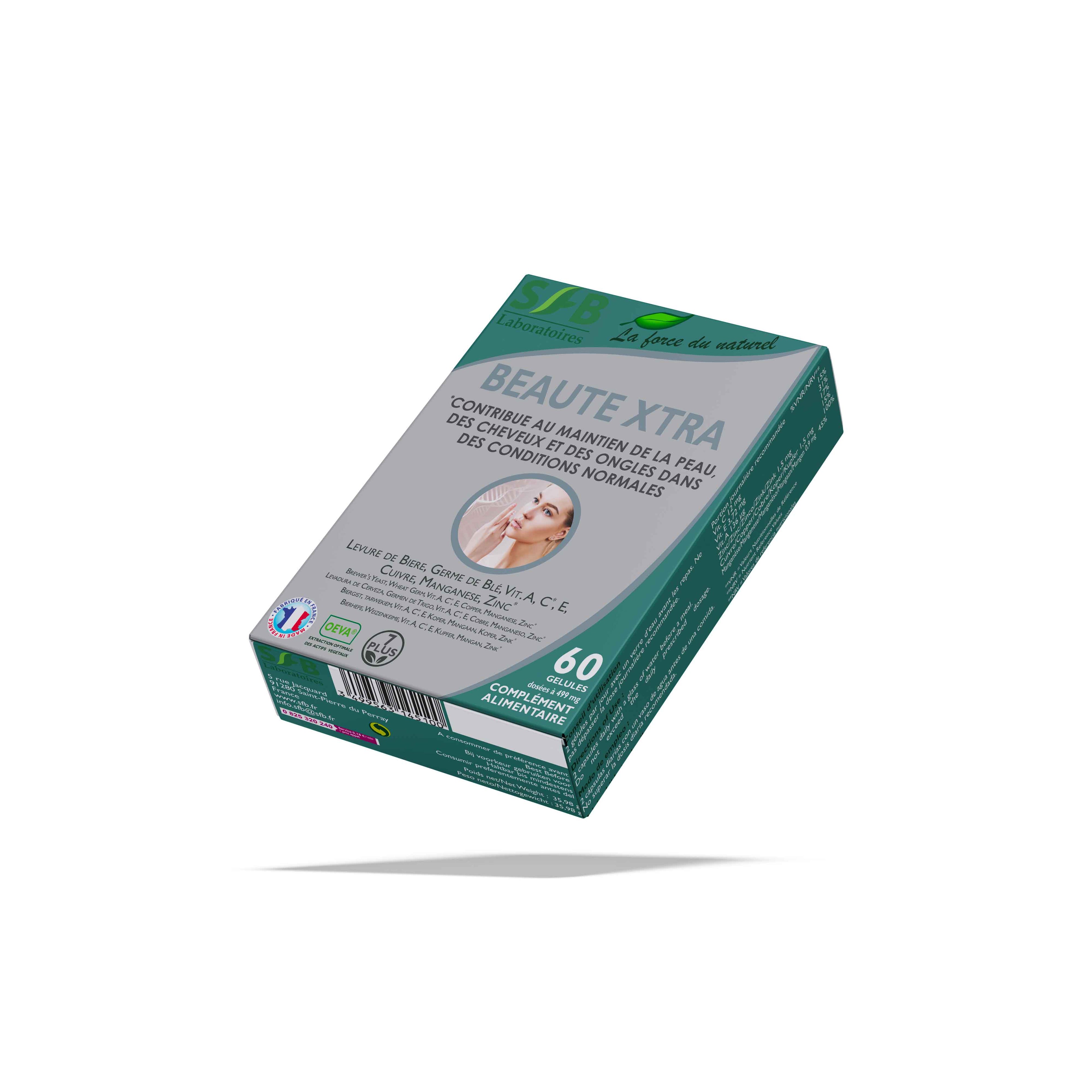 Beauté Xtra - peau, ongles et cheveux - 60 Gélules