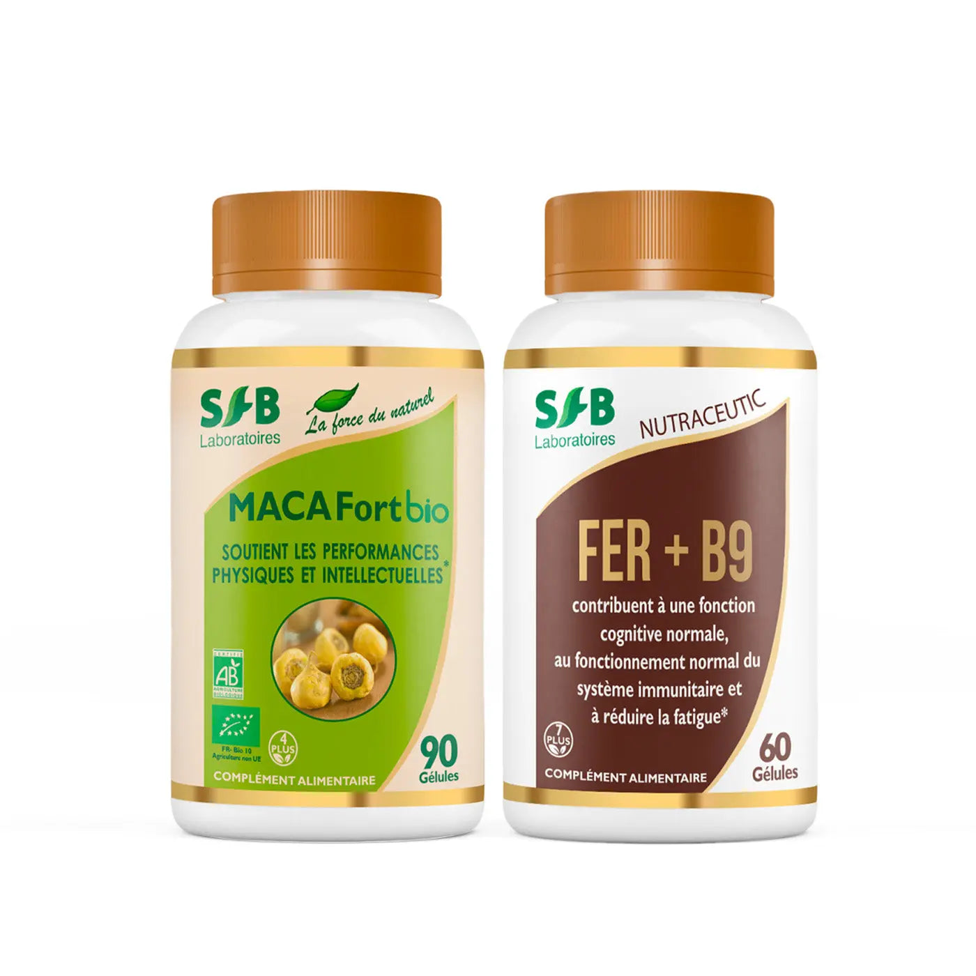 Pack fatigue : Maca BIO + Fer Bisglycinate SFB Laboratoires