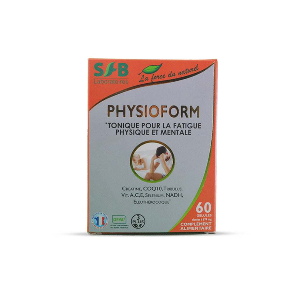 Physioform - 60 gélules - Tonique pour la fatigue physique et mentale.
Complément Alimentaire