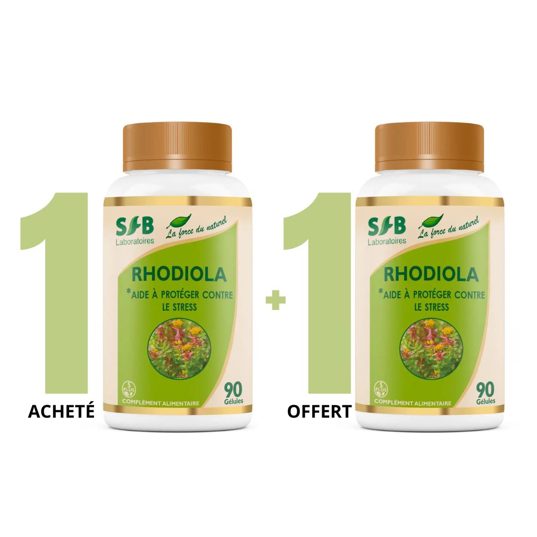 Rhodiola - 90 Gélules : 1 acheté + 1 offert