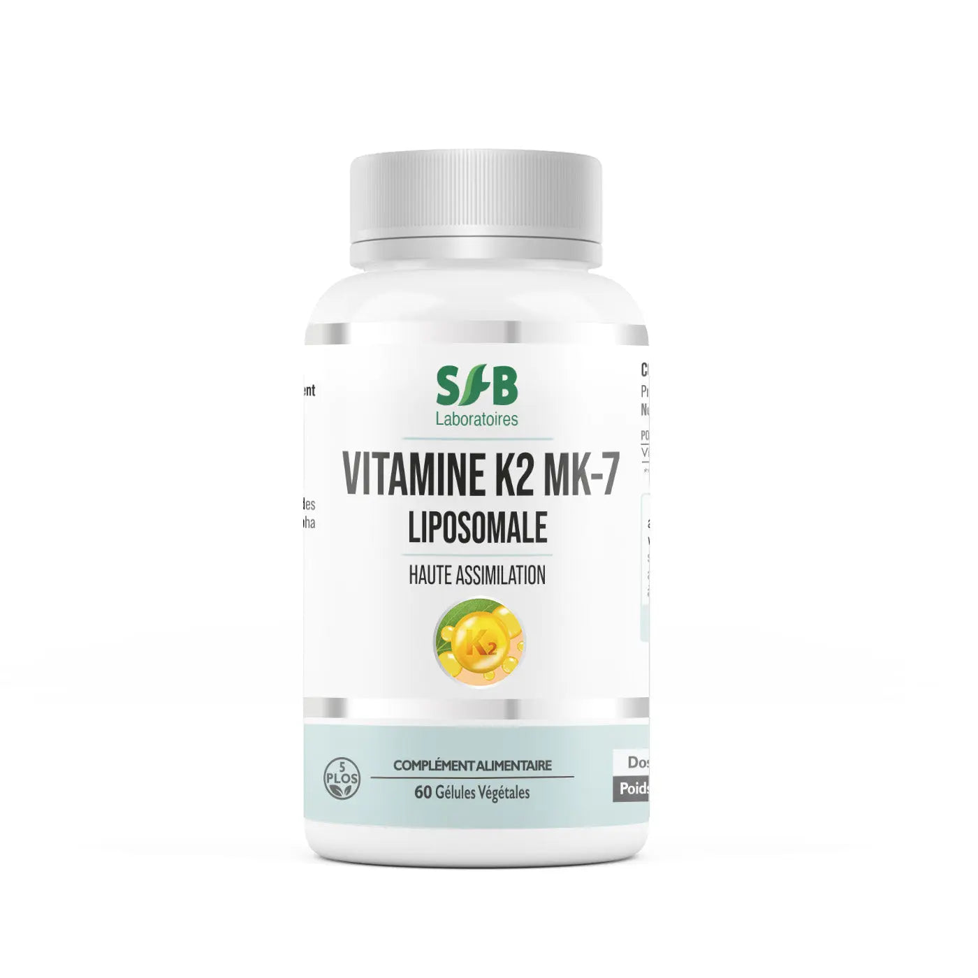 Vitamine K2 MK-7 Liposomale - 60 Gélules SFB Laboratoires